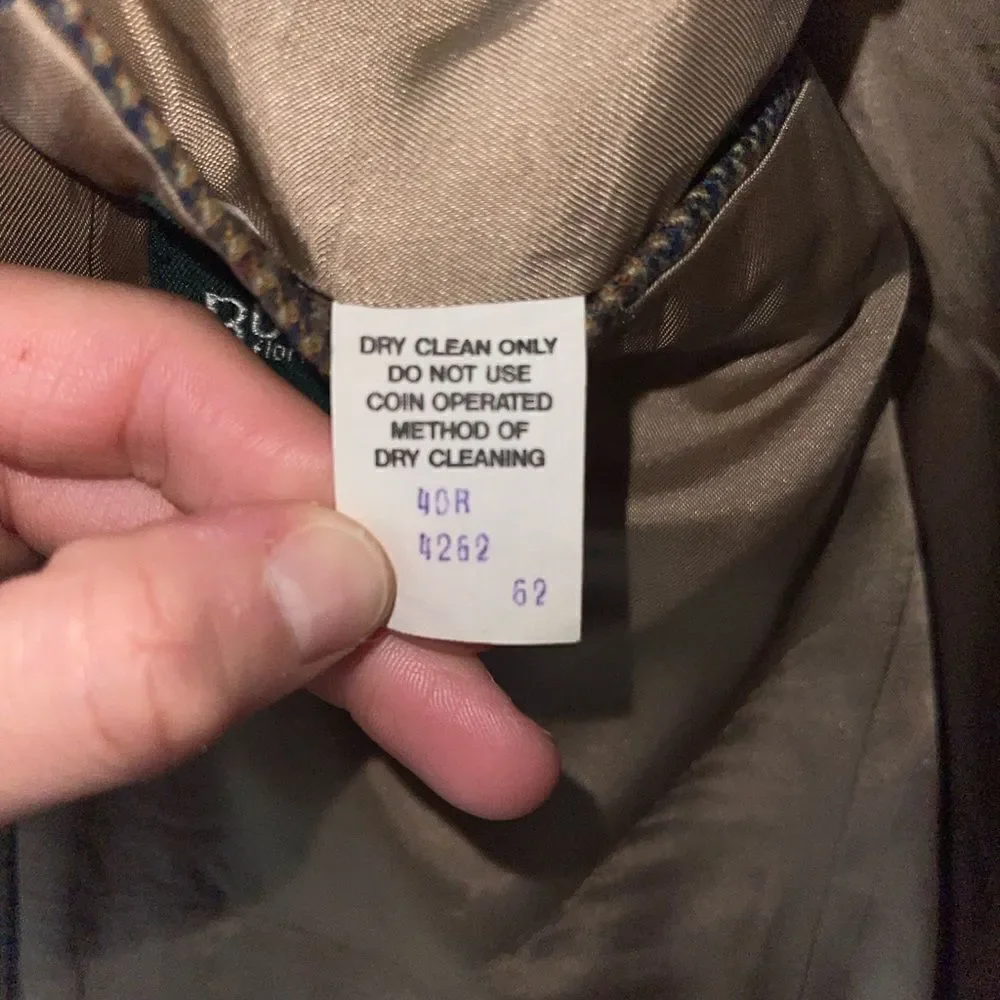Savile Row Vintage Wool Blazer Size 40R